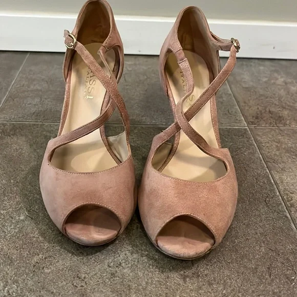 Dusty pink suede shoes sale